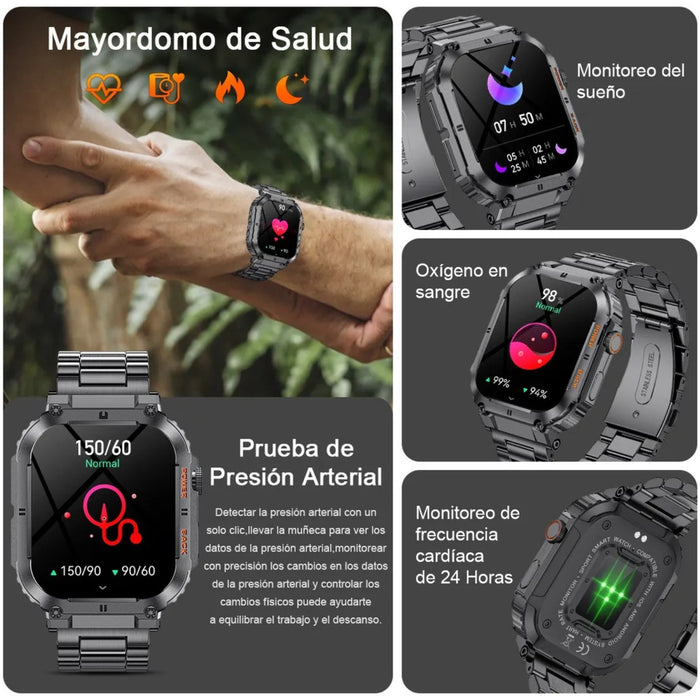 Smartwatch Hombres Relojes Inteligente Sport Bluetooth Call