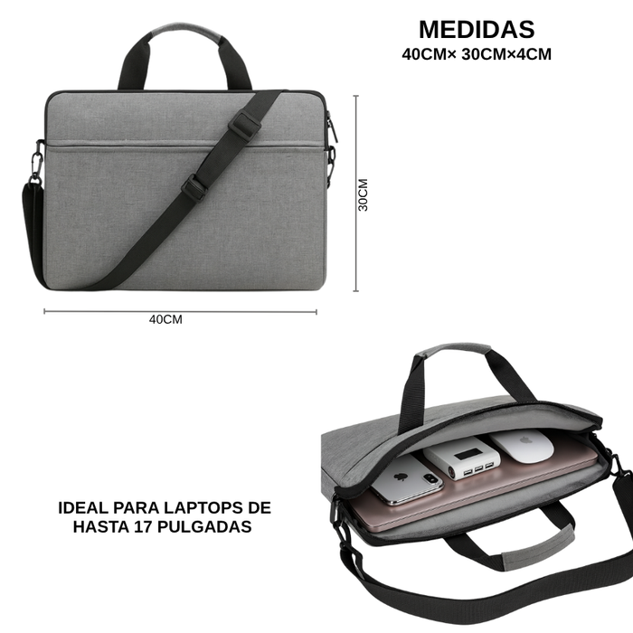 Bolso Ordenador Para Notebook Funda Laptop 17inch Gris