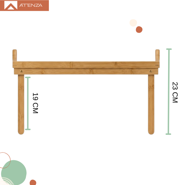 Pack 2 Mesa De Cama Plegable Madera Bambu Bandeja Desayuno