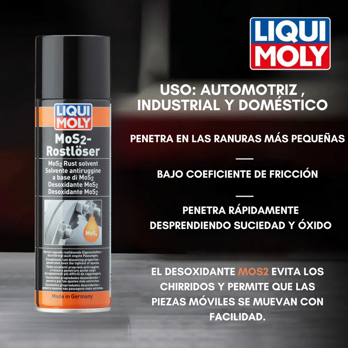 Lubricante Disolvente de Oxido MoS2-Rostlöser Liqui Moly 300ml