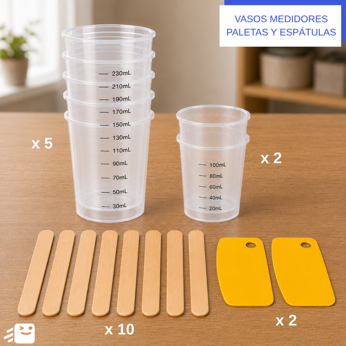 Kit Resina Epóxica Transparente A+b 1,89l Mezcla 1:1