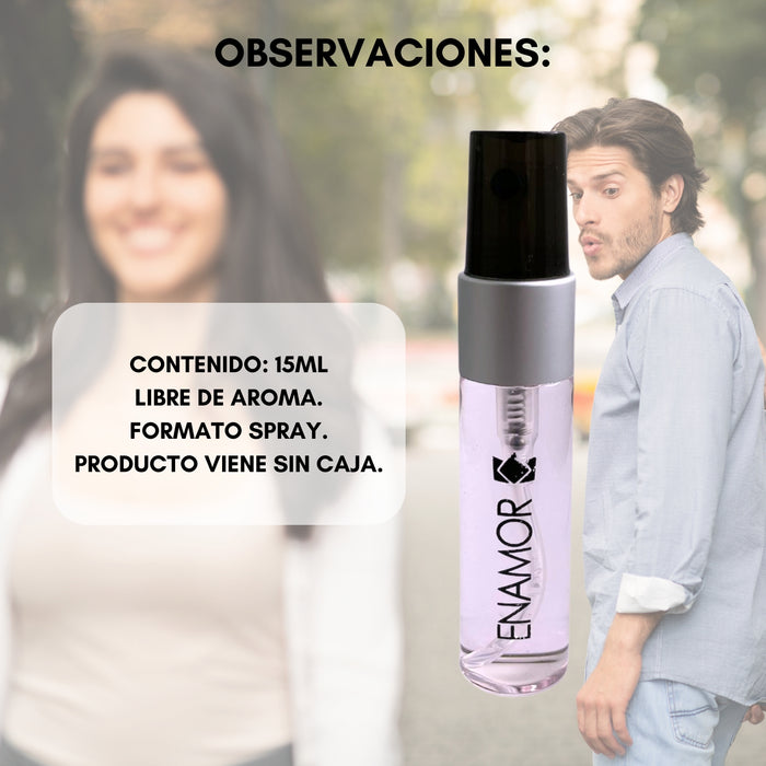 Perfume Mujer Feromonas Femeninas Enamor Atraccion 15ml