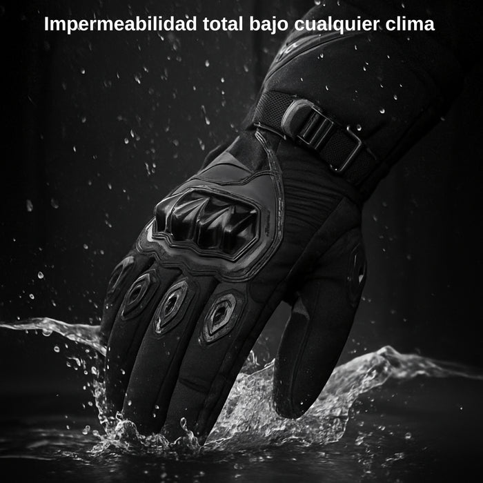Guantes Moto Motociclista Protección Invierno Pantalla Táctil Antideslizantes