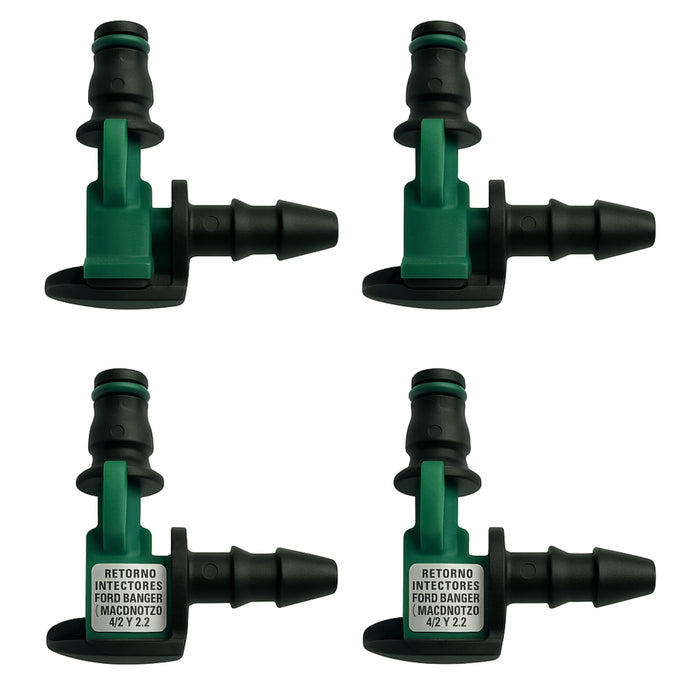 4 Retornos Inyectores Ford Ranger Mazda Bt50 Transit 3.2 2.2