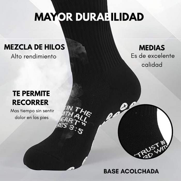 Medias Calcetas Deportivas De Fútbol Antideslizante
