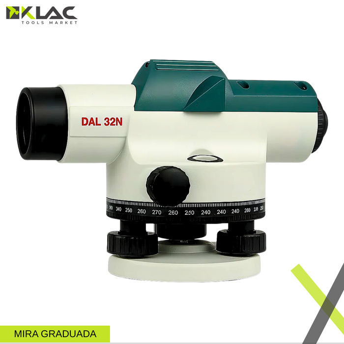Nivel Topográfico 32x Profesional Trípode con Mira
