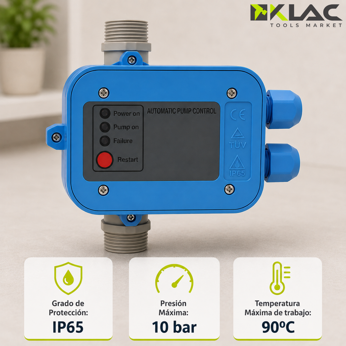 Controlador Electrónico Automatico Presion Para Bomba Agua