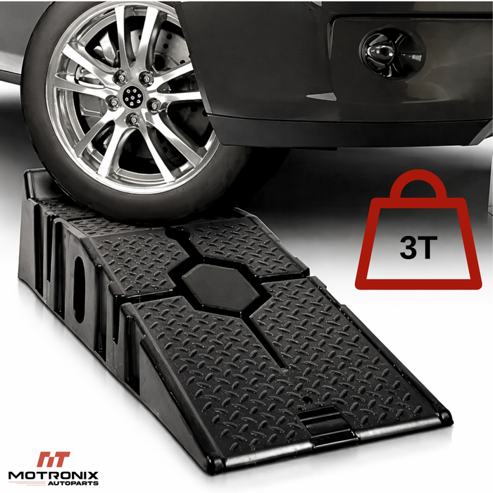 Rampas Auto Camioneta Carga 3000kg Antideslizante Taller Negro