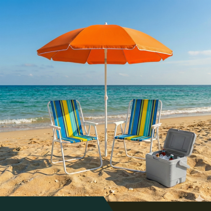 Silla Camping Plegable Playa Piscina Portátil Exteriores Verde