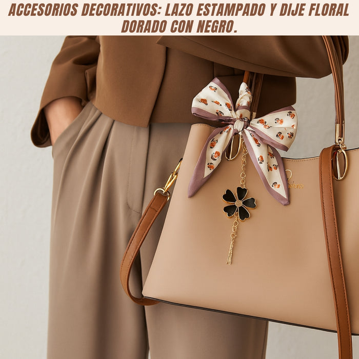 Elegante Cartera Bolso Para Mujer Bolsa Suave Hombro Mano