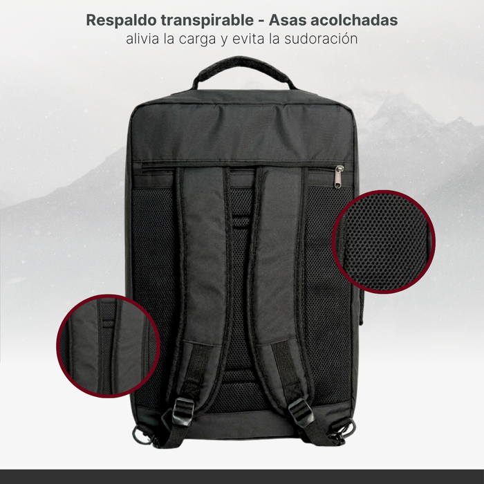 Mochila Para Viaje 53x37x16 Cabina Avión Mochila De Viaje