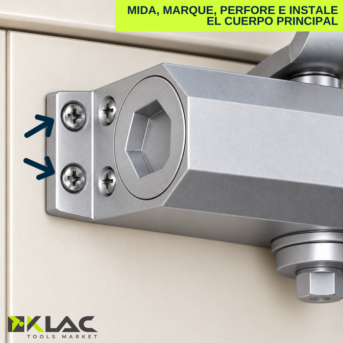 Brazo Hidráulico Puerta 45 A 120kg Cierra Puertas Automático