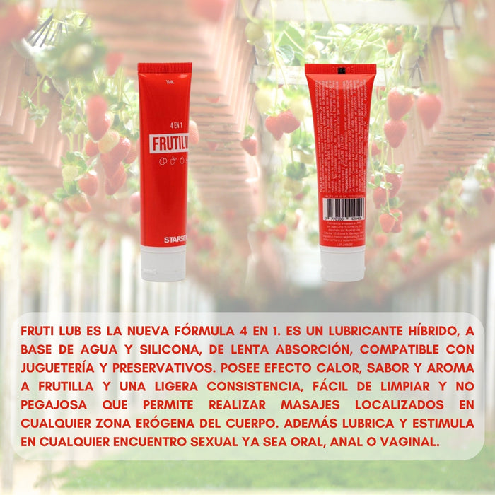 Pack 2 Lubricante Intimo Chocolate Y Frutilub Starsex 30ml