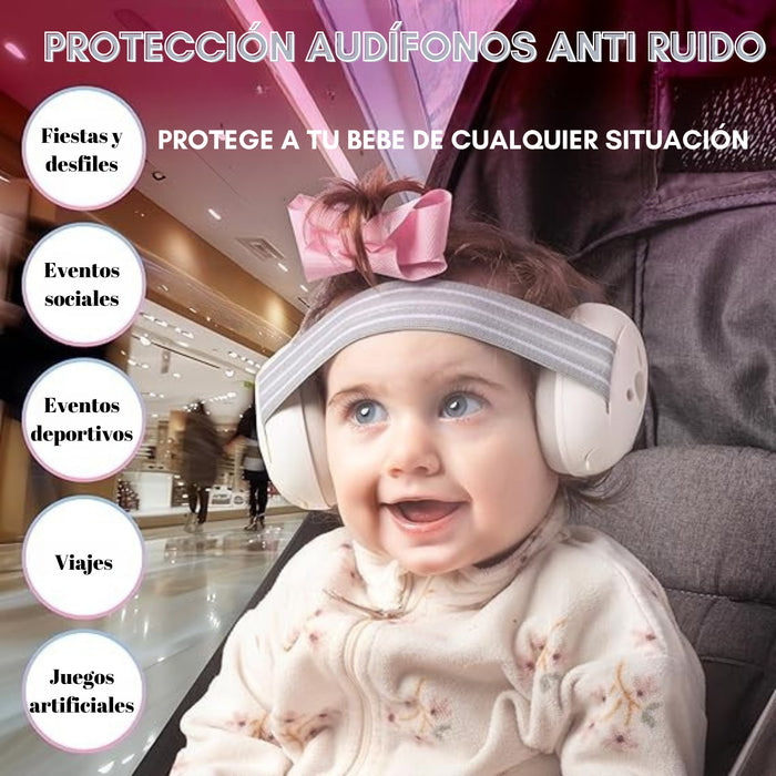 Protección Audífonos Anti-ruido Para Bebes Niños