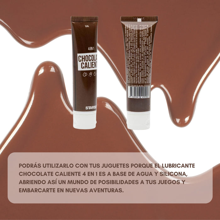 Lubricante Intimo 4 En 1 Chocolate Caliente Starsex 30ml
