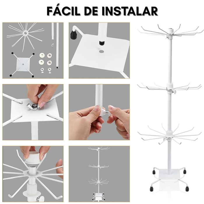 Exhibidor Llavero, Accesorios, Tipo Araña 3 Niveles