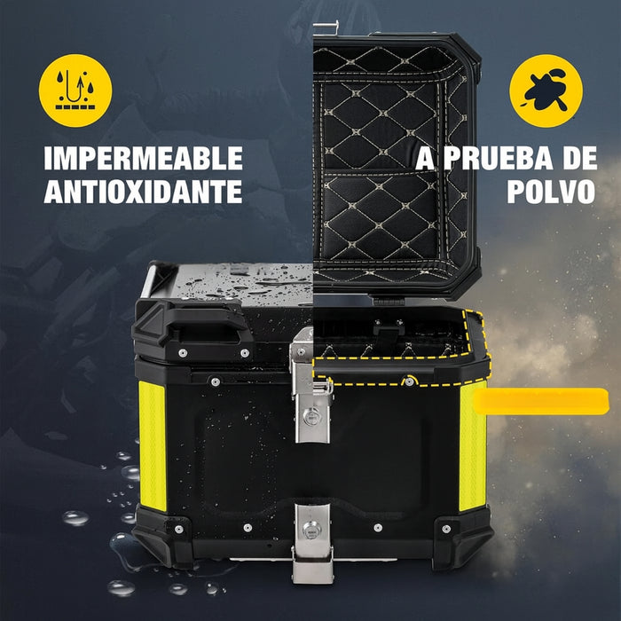 Maleta Para Moto Top Case Aleacion Aluminio 45 Litros