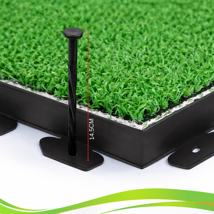 Limitador De Jardín Borde Separador Flexible Césped 10m Negro