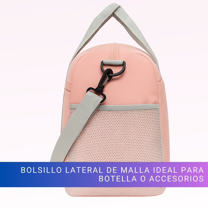Bolso Deportivo Gym Viaje De Mano Avión Multifuncional 23l - Rosa Pálido