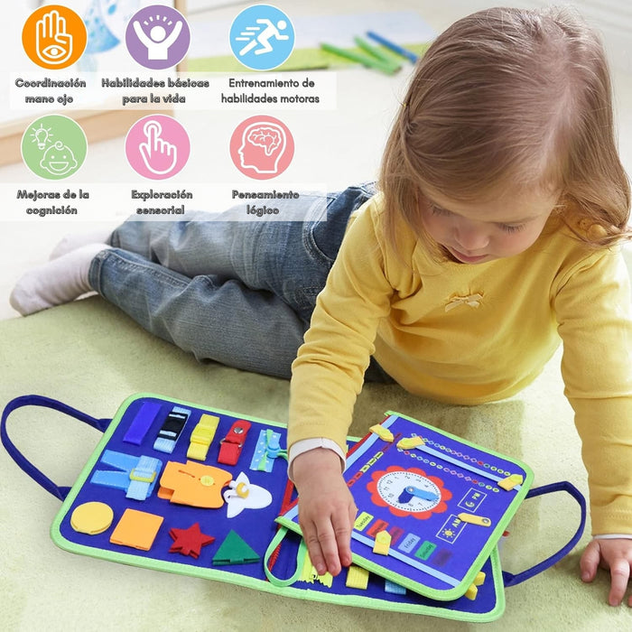 Tablero Sensoriales Interactivo Montessori Juego Educativo