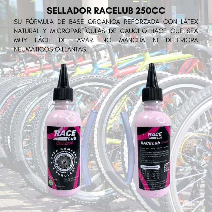 Liquido Sellante Tubular Camaras Antipinchazos Racelub 250ml