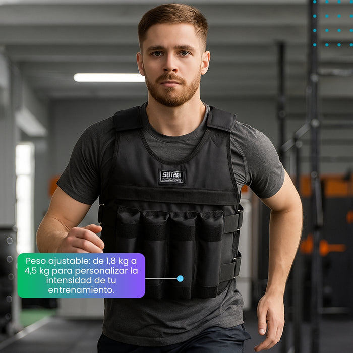 Chaleco Con Peso Ajustable Para Hacer Ejercicios 50kg