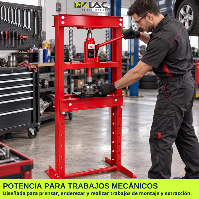 Prensa Hidráulica De Taller Gata Tipo Botella 12 Toneladas