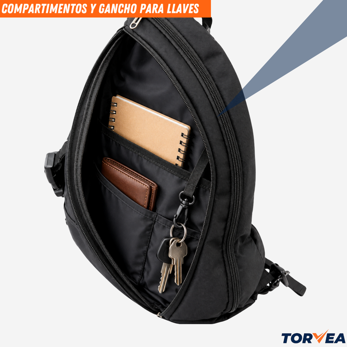 Bolso Padel Mochila Cruzada Tenis Raquetero Ajustable