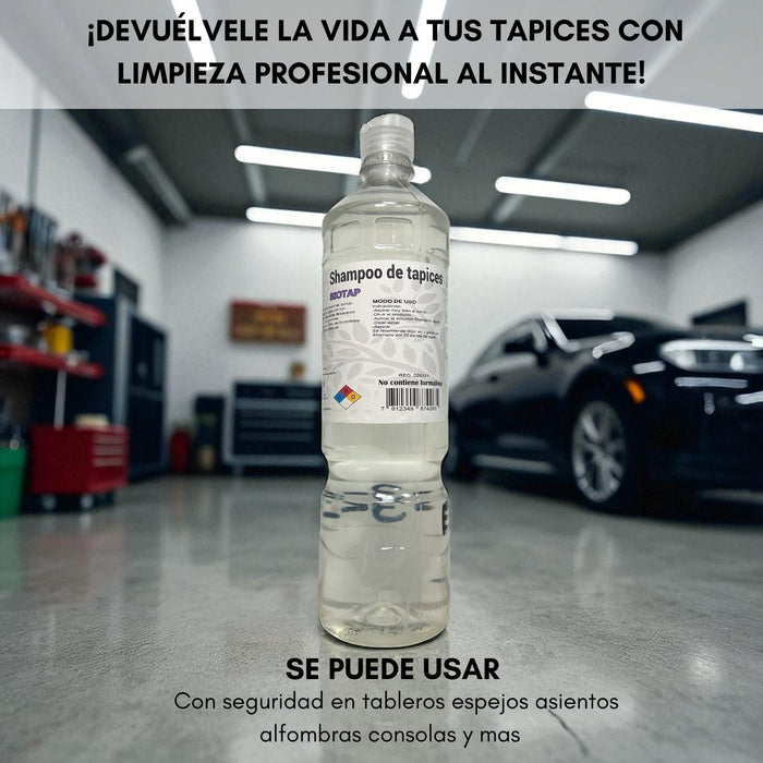 Shampoo Tapiz Auto Muebles Limpieza Limpia Tapiceria 900ml
