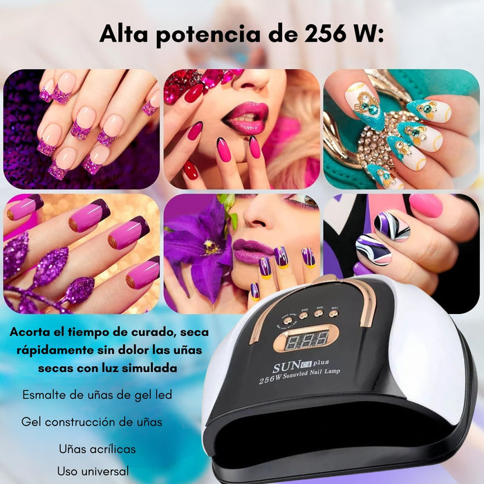 Lampara Uv/led Secado Uñas 256 Watts/ Sun C4 Plus