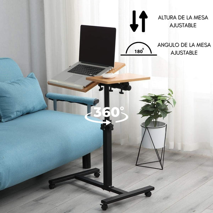 Muebles Mesas Plegables Escritorio Madera Oficina Con Rueda