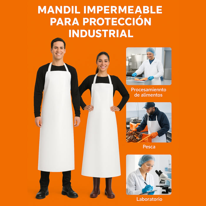Pechera De Hule Pvc Delantal Impermeable Carnicero Industria