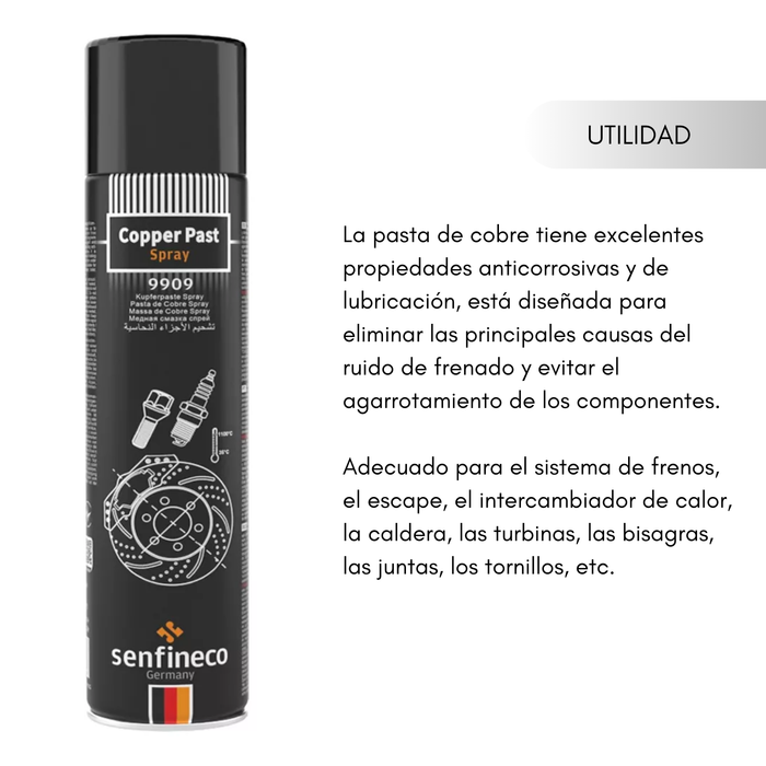 Pasta De Cobre En Spray 400 Ml Senfineco X2