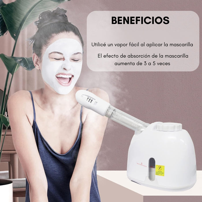 Vaporizador Facial Vapor Ozono Portatil Limpieza Facial