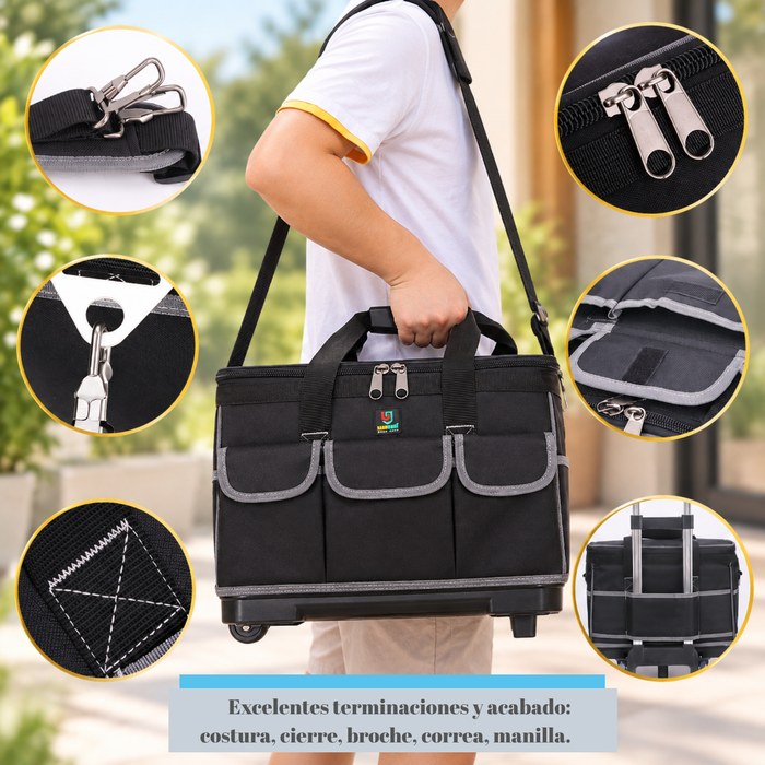 Bolso Porta Herramientas Con Ruedas Con 20 Pulgadas