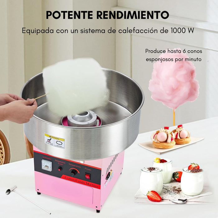 Máquina De Algodón De Azúcar Swetty Color Rosa Claro 220v