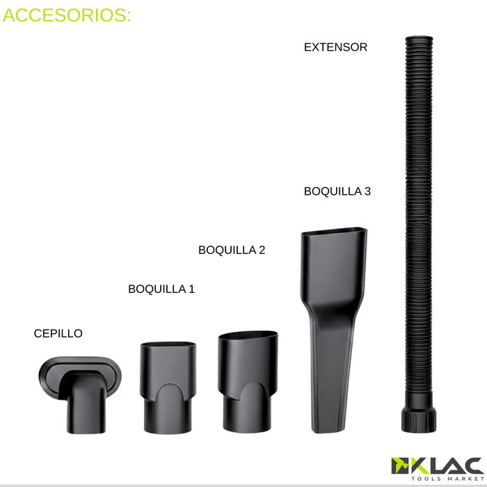 Aspiradora De Mano Inalámbrica 120w Recargable Alta Potencia Negro
