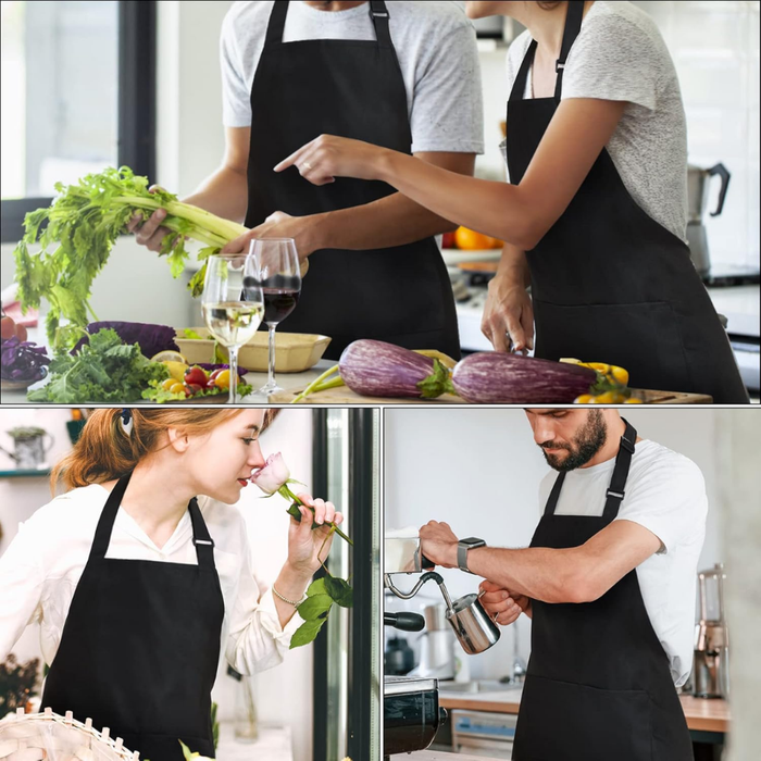 Delantal Perchera Cocina Anti-mancha Anti-grasa Adjustable