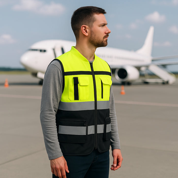 Chaleco Geólogo Ingeniero Reflectante Bolsillos Premium