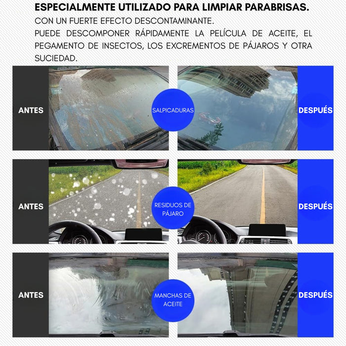 Pack 6 Líquido Limpia Parabrisas Super Concentrado At3 Aleman