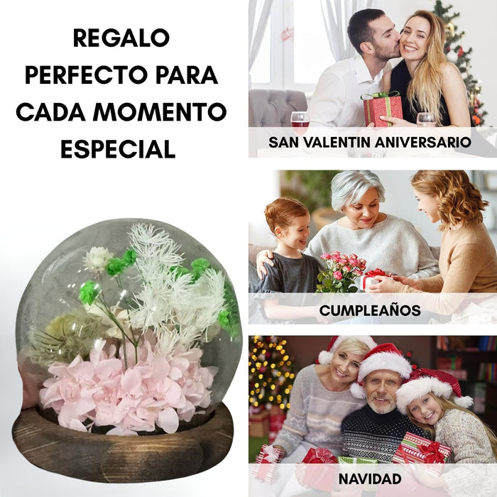 Rosas Eternas Flores Artificiales Decoracion Hogar Luz Led