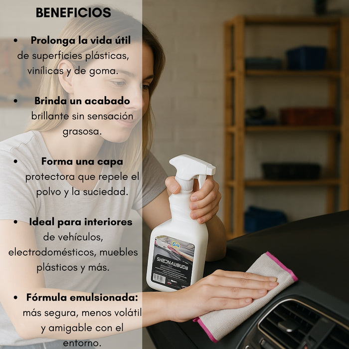 Silicona Liquida Emulsionada Acción Protectora Y Abrillantadora 750cc Para Auto