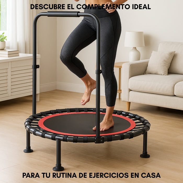 Mini Trampolín 4ft 1.2mt Aeróbico Fitness Yoga Juegos Cama Elástica Aeróbica Adultos O Juegos Para Niños Ideal Para Yoga Ejercicio Y Diversión Color Negro
