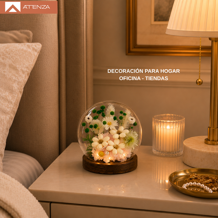 Rosas Eternas Flores Artificiales Decoracion Hogar Luz Led