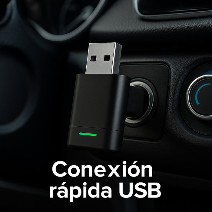 Carplay Inalambrico Adaptador Mini 2en1 iPhone Android Auto