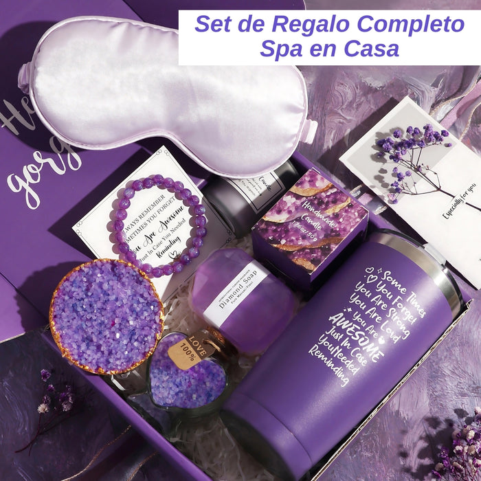 Kit Spa Aromaterapia Autocuidado Cuidado Bienestar Personal Vela Perfumada Telotenemos Regalo Perfecto Para Mama Hermana Polola Novia Amiga