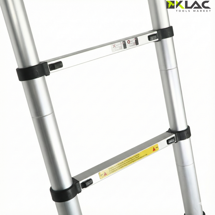 Escalera Telescópica Multiuso De Aluminio Plegable 3,8m