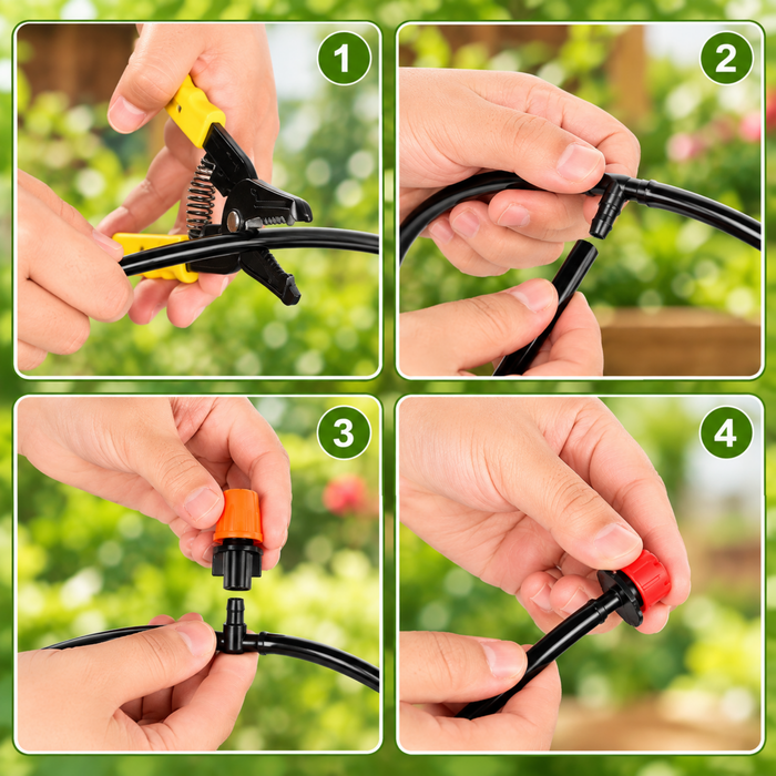 Kit de Riego Sistema Automático Goteo o Aspersor 40m 158pcs