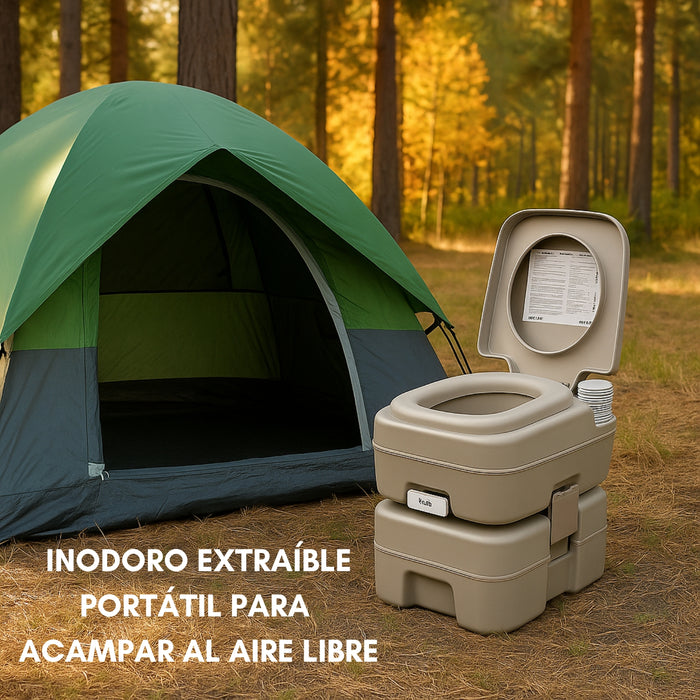 Baño Químico Portátil 20 Litros Reusable Camping Outdoor