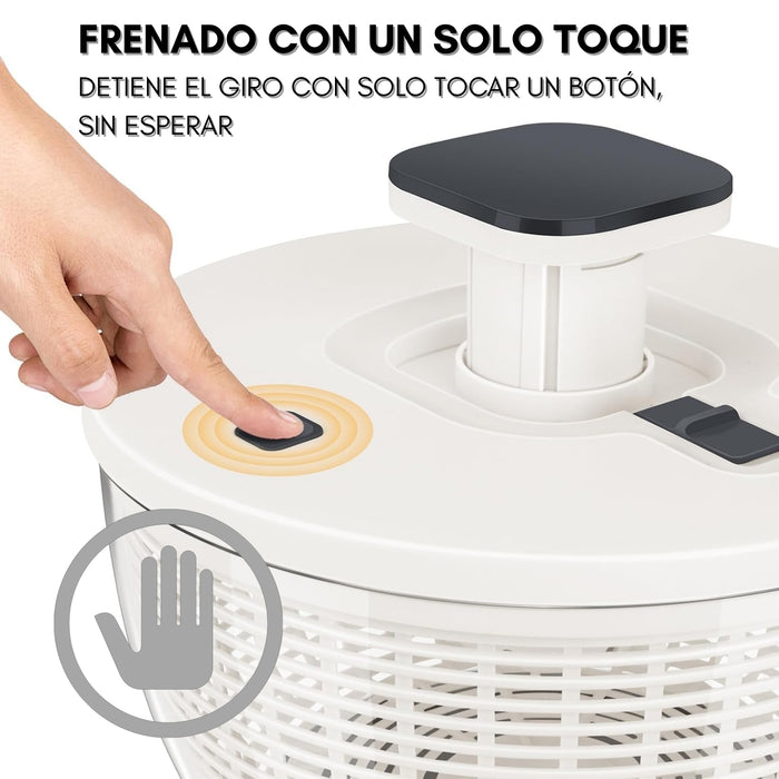 Secador De Verduras Centrifuga Lechuga Multifunción 6l